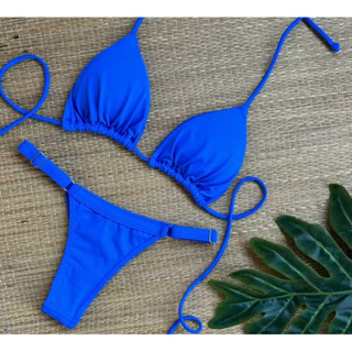 Biquíni de Fita com regulador e bojo em Oferta na Shopee