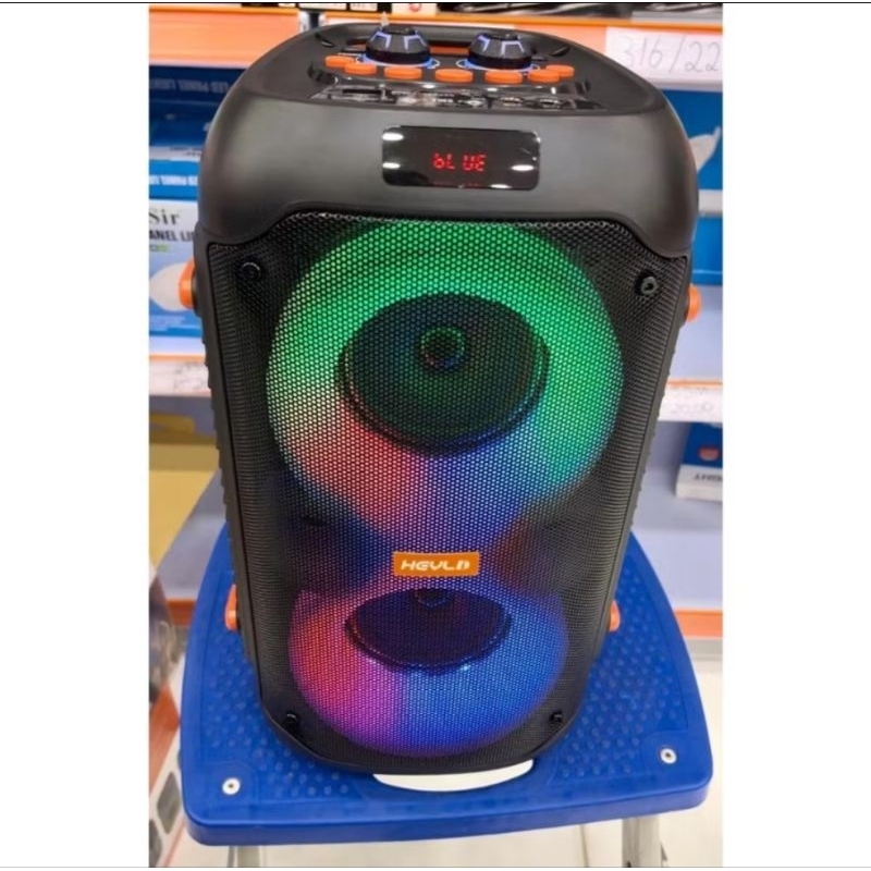 Caixa de Som Amplificada 2200w p.m.p.o. Bluetooth C/ Microfone / HY-1217