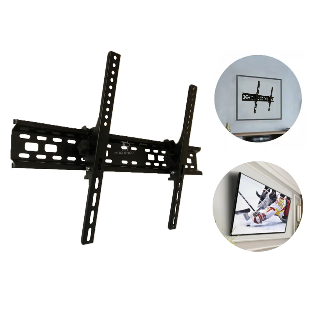 Suporte Para Tv Inclinável 32 A 70 Polegadas Samsung LG Universal Lcd Led Qled Oled de Parede Inclinação em Oferta na Shopee