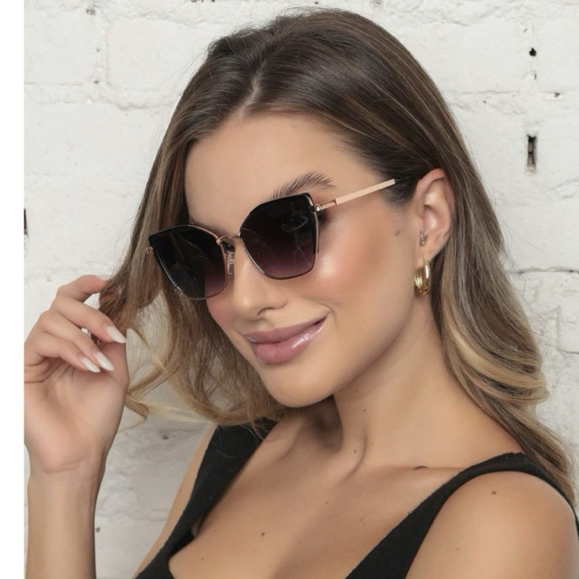 2109OCULOS DE SOL GATINHA RETRO LUXO MODA NOVA LENTE UV400