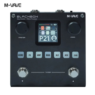 Multifunctional effect pedal for guitar/bass M-VAVE BLACKBOX（Built-in drums) 80 editable presets 6 effect modules em Oferta na Shopee