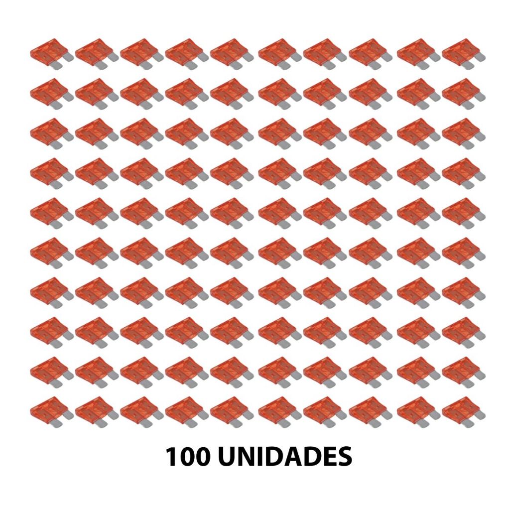 Fusível Lâmina 10A com 100 Unidades · foto 2