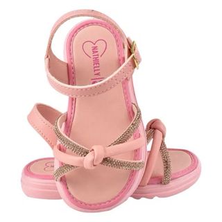 Sandália Infantil Menina Brilho Strass Nó Confortável Juvenil Criança Macio Antiderrapante Moderninha em Oferta na Shopee