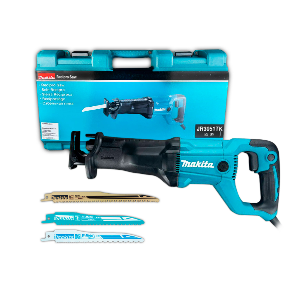 Serra Sabre Makita 1.200W para Cortes de Madeira Metal Tubos para Pedreiros JR3051TK M4501B em Oferta na Shopee