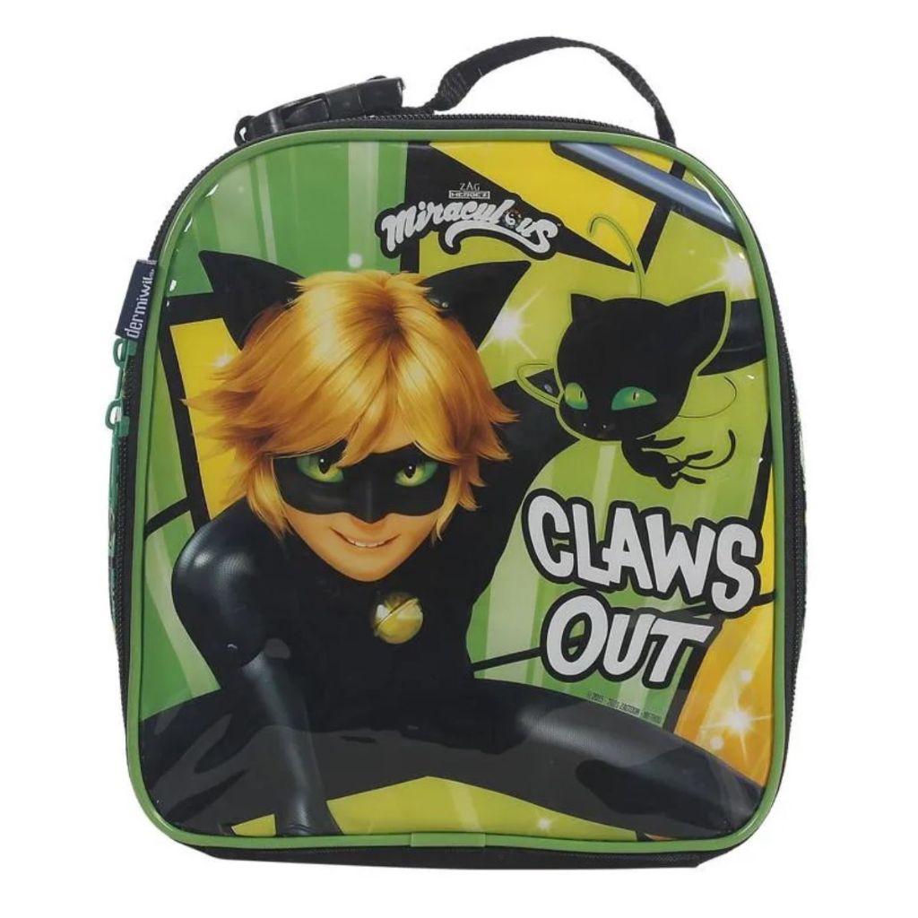 Lancheira Térmica Miraculous Cat Noir Adrien Original