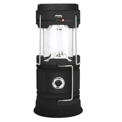 Lampião LED Lanterna Recarregável Com Luz Solar Camping Luminária Acampamento Pesca Trilhas WCT FITNESS