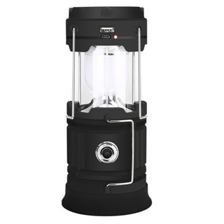 Lampião LED Lanterna Recarregável Com Luz Solar Camping Luminária Acampamento Pesca Trilhas  WCT FITNESS