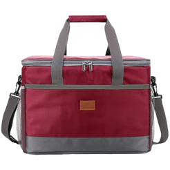 Bolsa Térmica Cooler 30L Impermeável Bag com Alça Praia Viagem Vermelha - WCT FITNESS