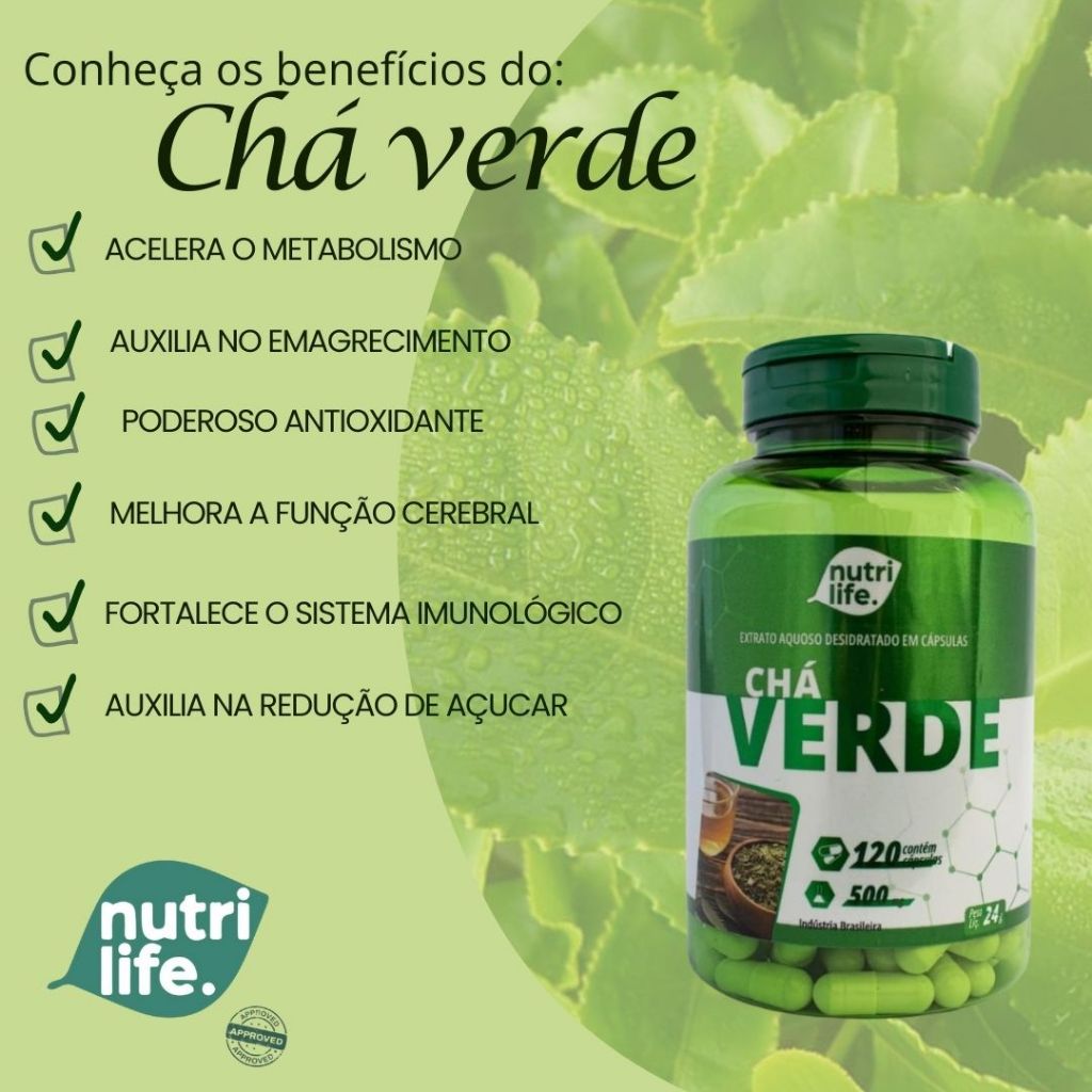 1UN Chá Verde- Ajuda na perda de Gordura- a pronta entrega
