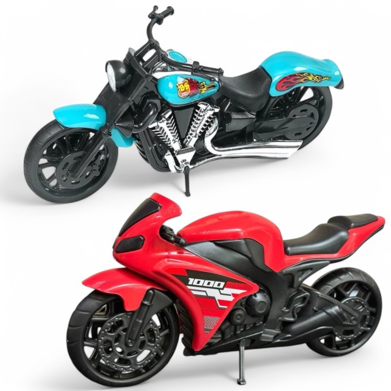 Kit 2 Moto Brinquedo Moto Harley Choperr Moto Sport 1000rr - Bs Toys em Oferta na Shopee