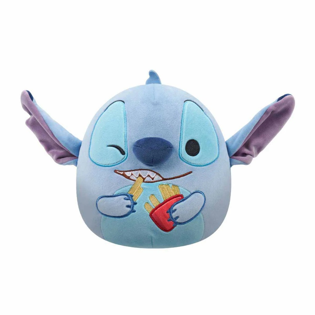 Pelúcia Squishmallows 20cm do Stitch com Batata Frita Disney - Sunny Brinquedo