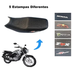 Capa Do Banco Emborrachada Escritas Sport/Honda - Xls 125/Nx 150/200/Xlr 125/Xr 250 Tornado/200