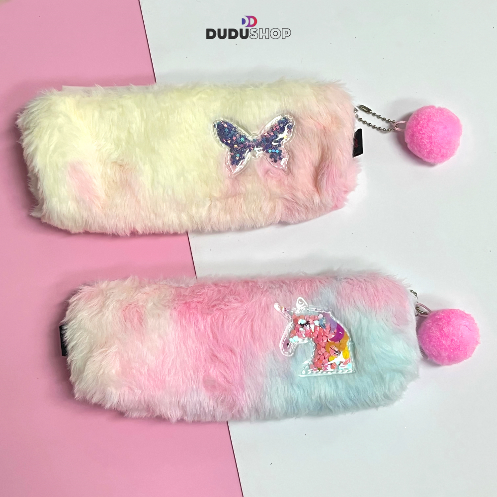 Estojo de Lápis de Pelúcia Para Canetas e Papelaria Creative Plush Porta Canetas Bolsinha Fofa em Oferta na Shopee