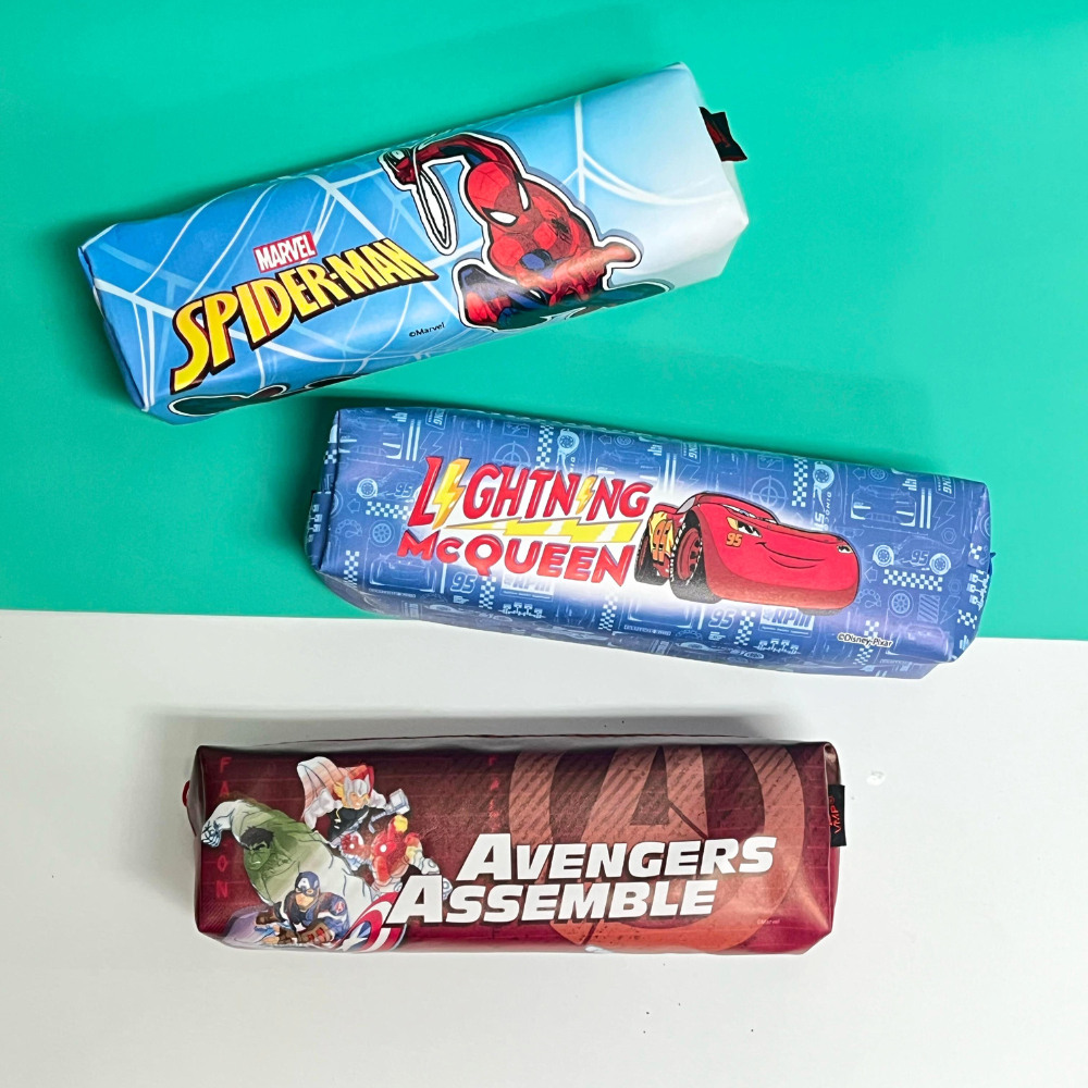 Estojo Escolar Personagens Disney Mickey Princesas Marvel Estojo PVC Homem Aranha Avengers