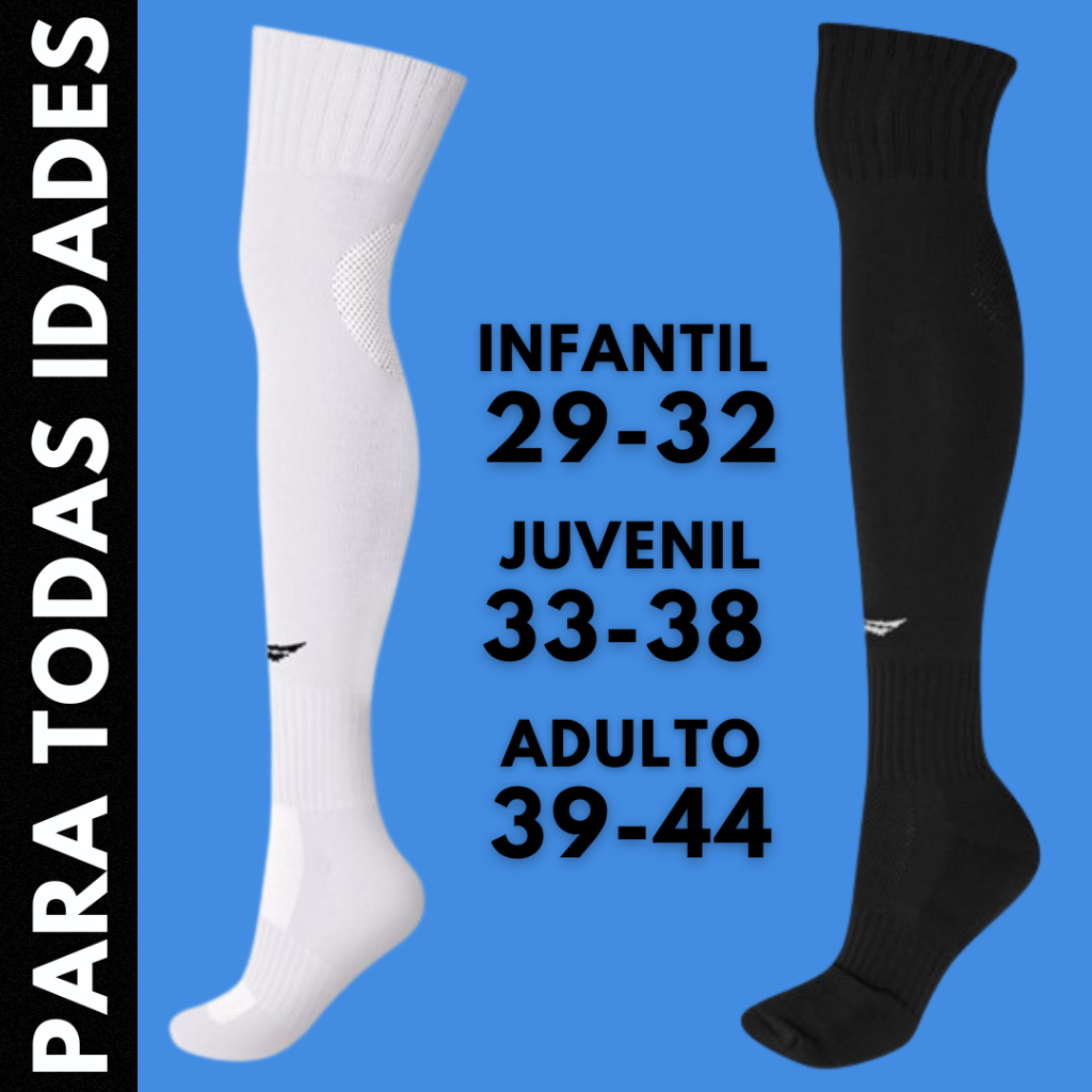 Meião Futebol Penalty Original Infantil, Juvenil e Adulto todas as idades 29 ao 44