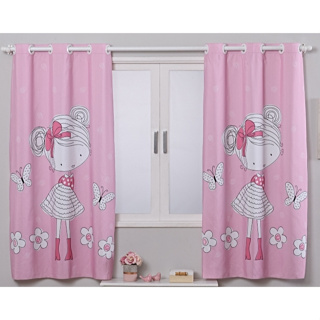 Cortina Infantil De Menino E Menina Varias Cores 2,00 X 1,50 em Oferta na Shopee