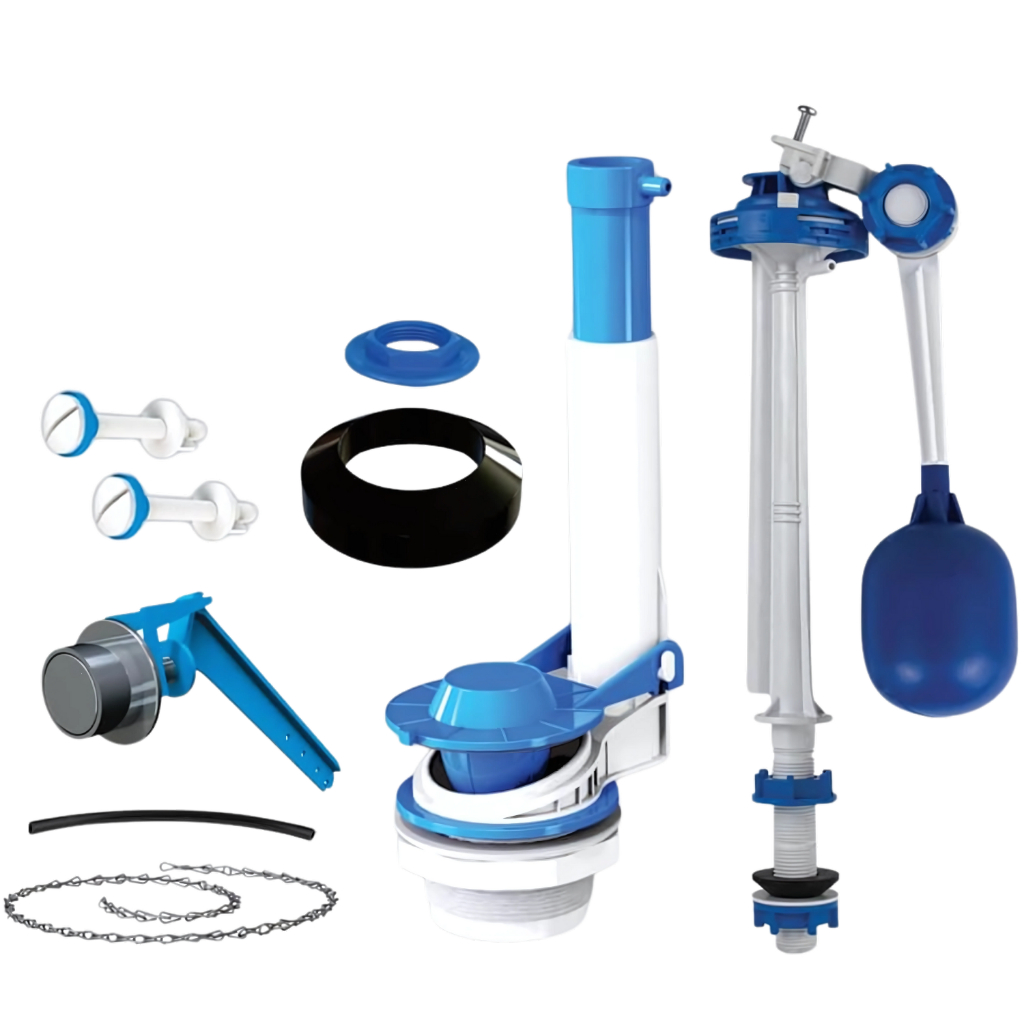 Kit Para Caixa Acoplada Botão Acionamento Lateral Mecanismo Completo Para Caixa De Descarga De Vaso