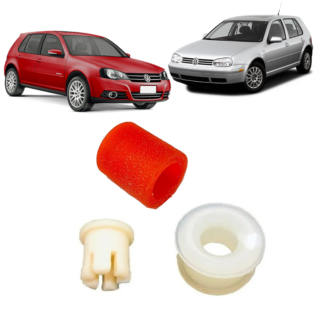 Bucha Do Cabo e Pé da Alavanca Golf Apos 99 Bora Audi Polo Manual elimina folga