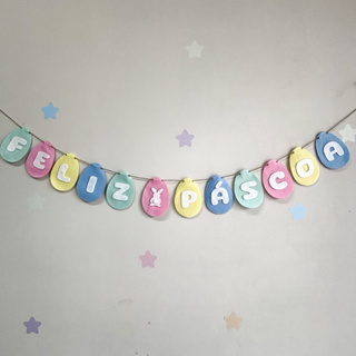 Varal Decoração Feliz Páscoa Cenário Studio Fotos Ensaio Páscoa Varalzinho em Oferta na Shopee