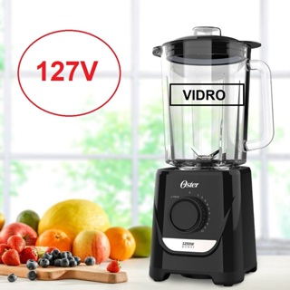 Liquidificador Power Oster Jarra De Vidro OLIQ520 Preto 1,8L 1250W 127V em Oferta na Shopee