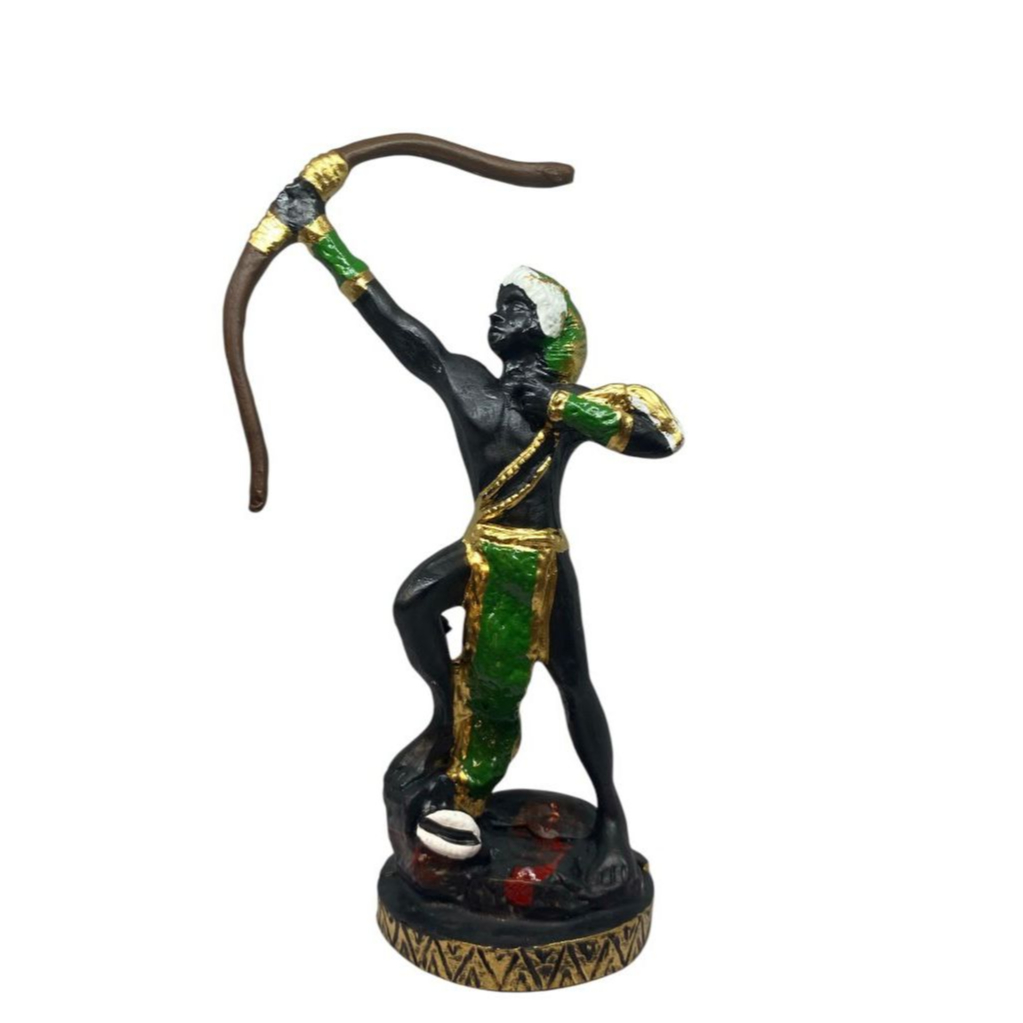 Oxóssi Orixá Índio 18cm Decoração Representação Força Sabedoria Orixá