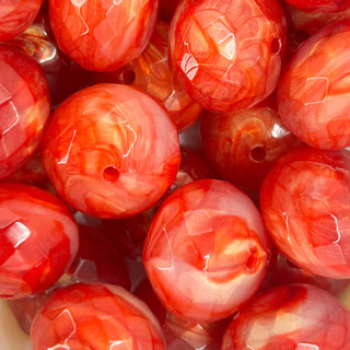 Bola de Resina Achatada Pct 100g Miçangas Bijuteria
