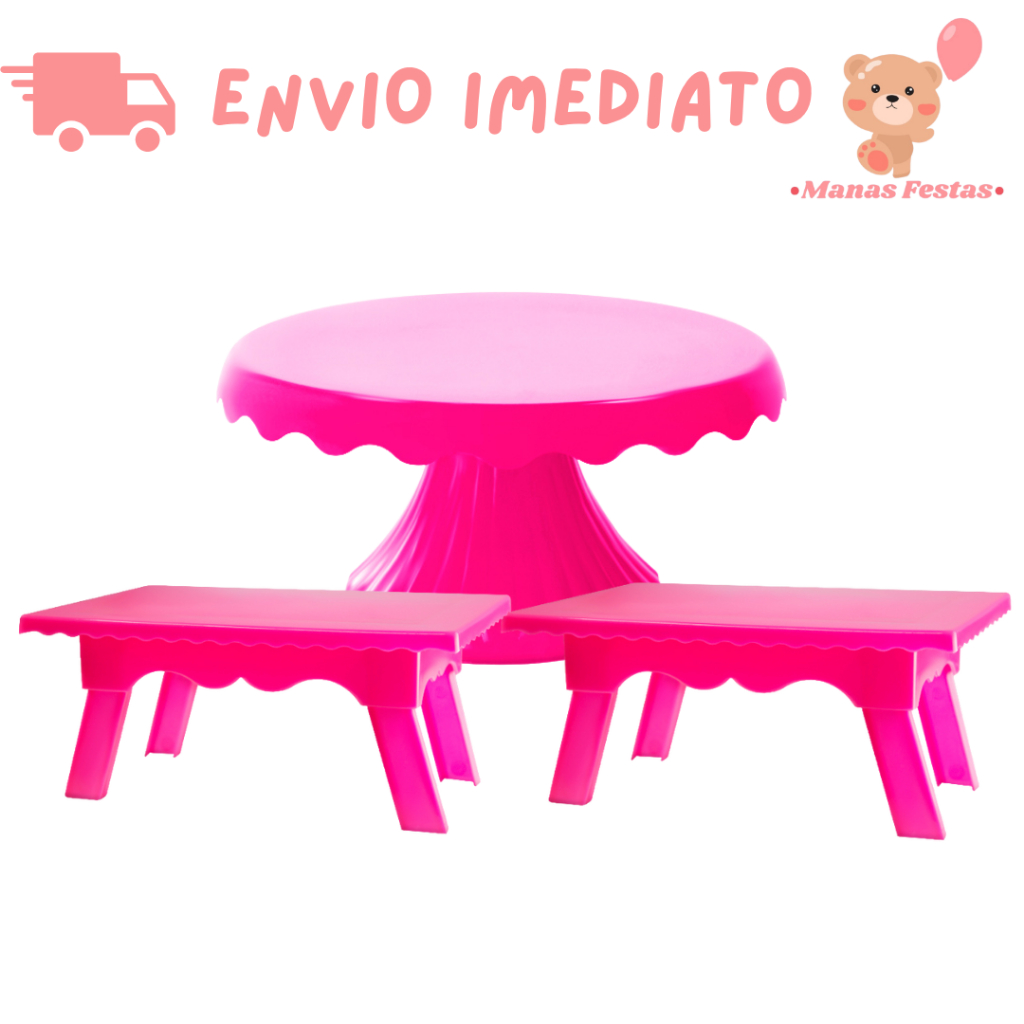 Kit Festa Boleira Cake Renda 19cm + 2 Mesinhas Decorativas - Diversas Cores em Oferta na Shopee