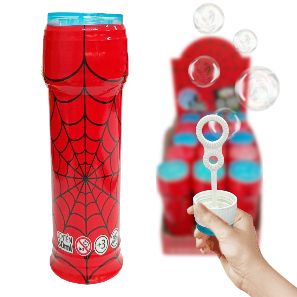 kit 15 Bolha Sabão Bolinha teia aranha Festa Lembrancinhas de aniversário Infantil Prenda surpresa