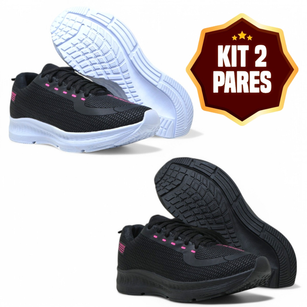 Kit 2 Tênis Leves e Confortáveis – Caminhada, Treinos e Aventura com Envio Imediato! em Oferta na Shopee
