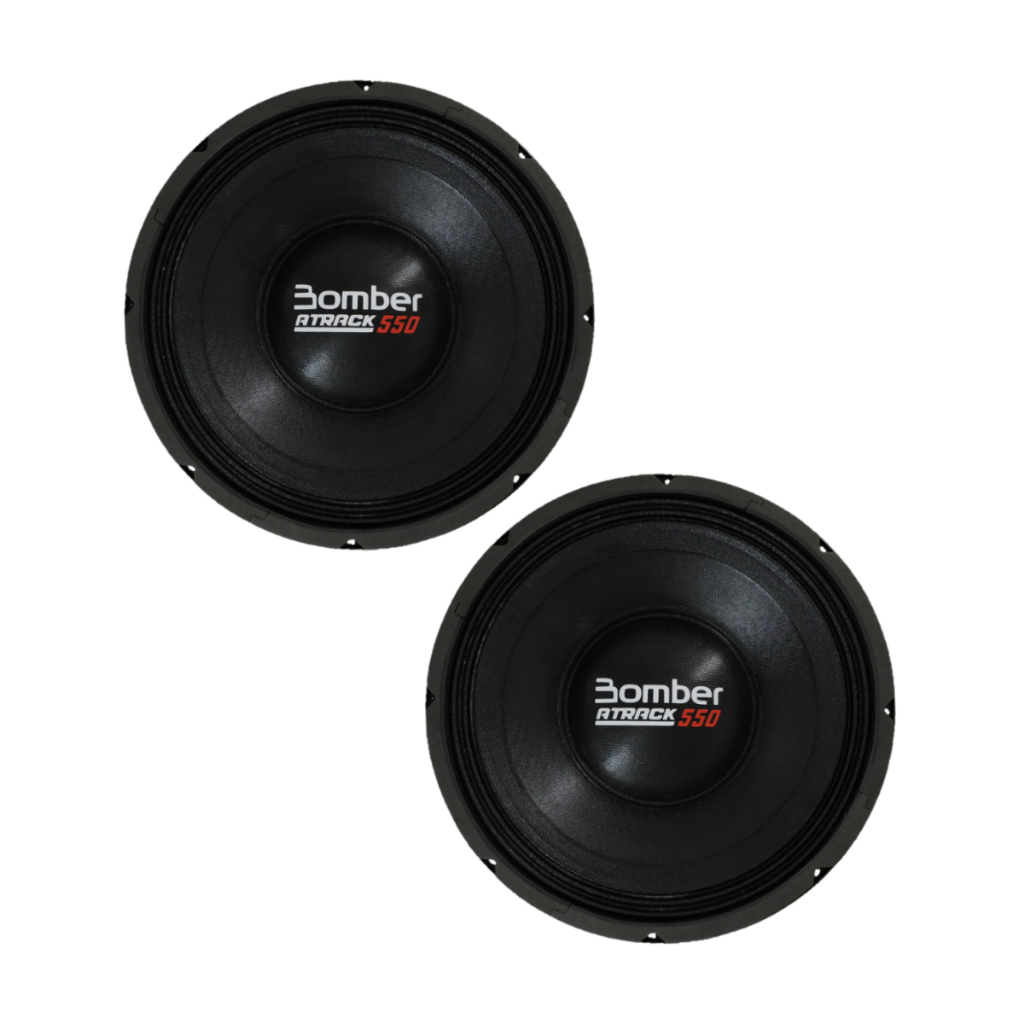 Par Alto Falante Woofer 12 Pol Bomber Atrack 550w 4 Ohms Bobina Simples em Oferta na Shopee