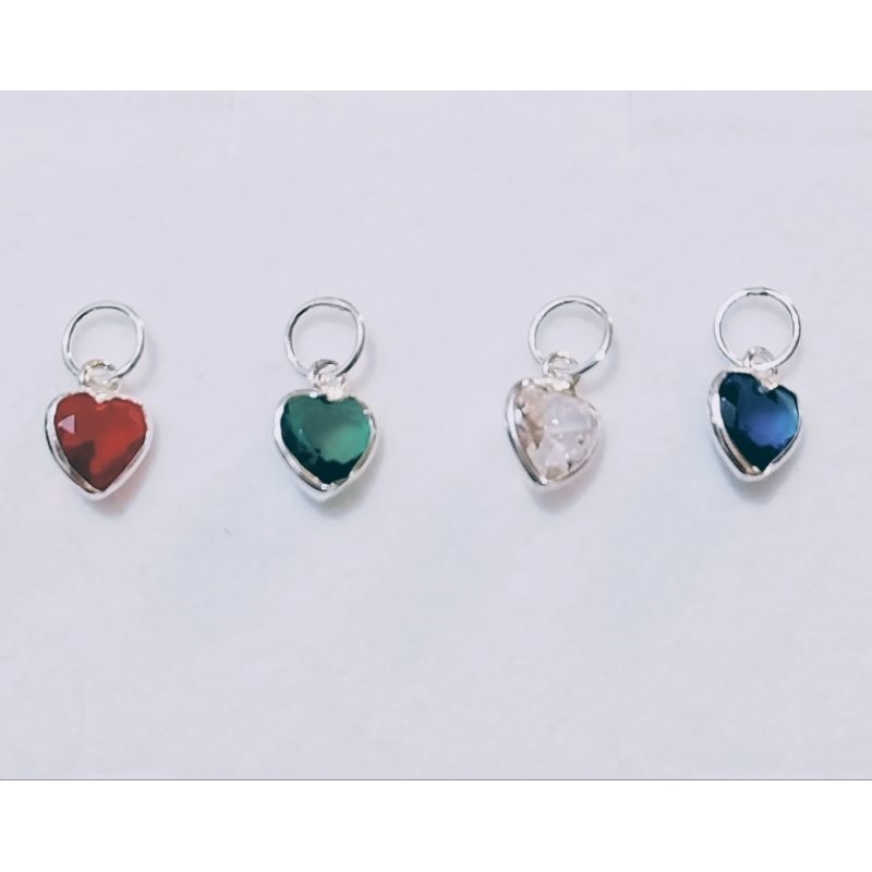 Pingente  de prata 0925 legitima coração ponto  de luz em Oferta na Shopee