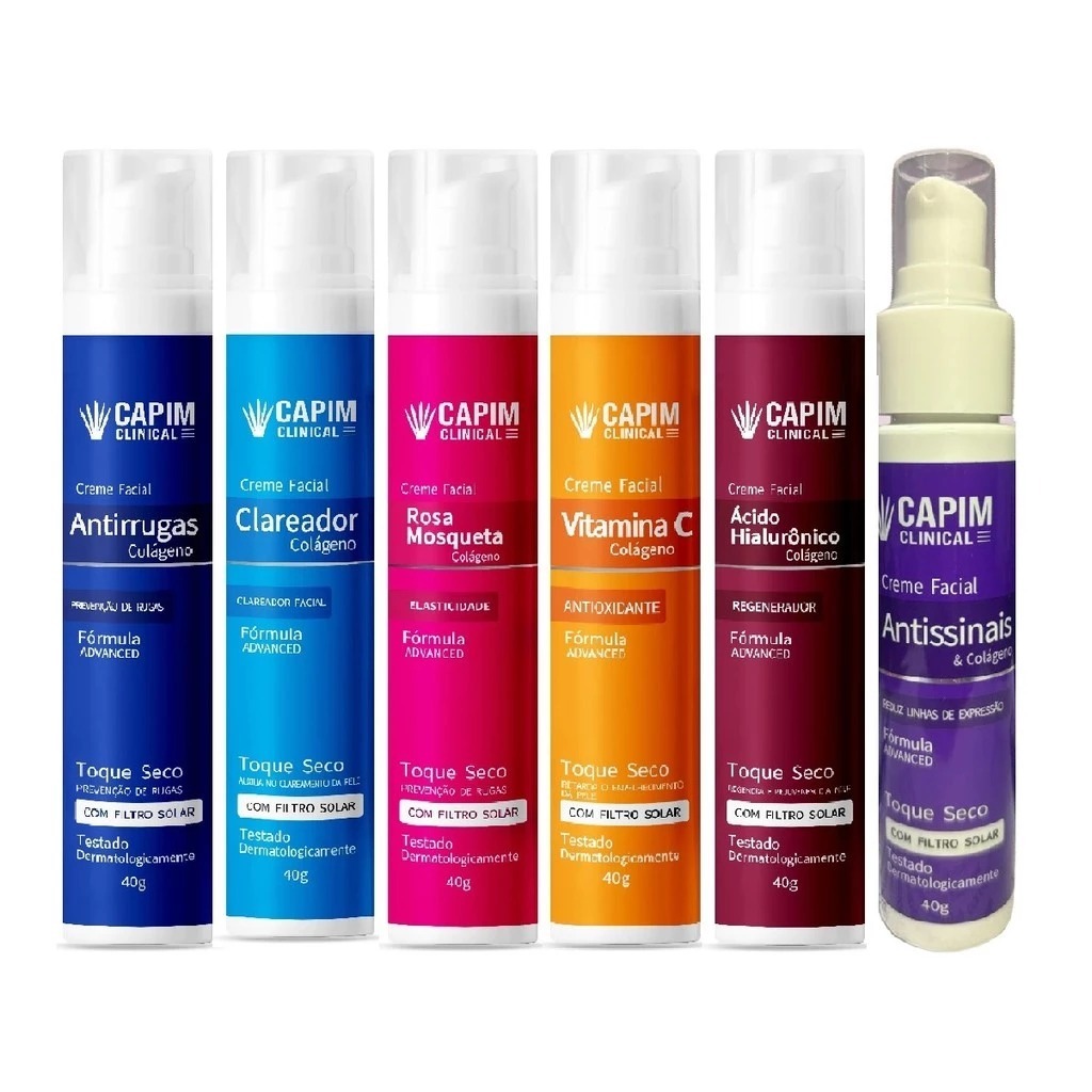 Pump Creme Facial com Filtro Solar 40g Capim Limão