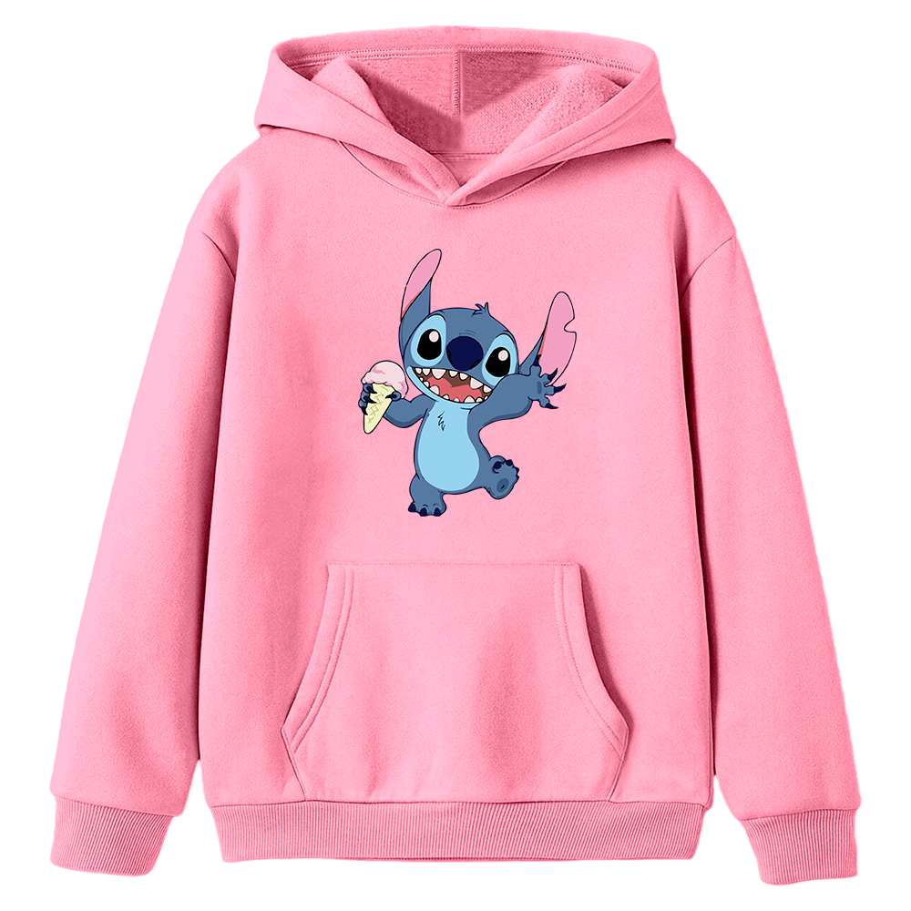 Moletom Infantil Lilo Stitch Casaco Sorvete Filme Menina Menino