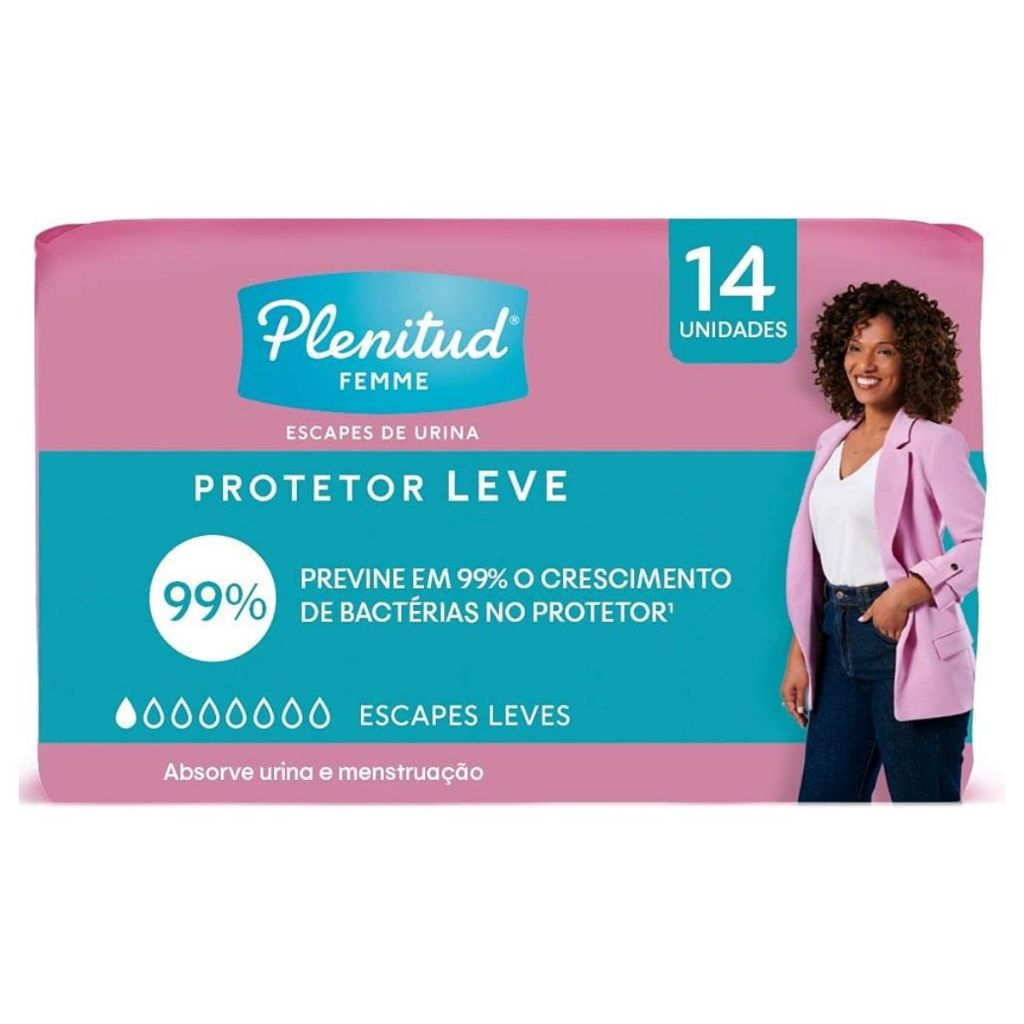 Protetor Diário Plenitud Femme Escapes Leves Com 14 Un em Oferta na Shopee