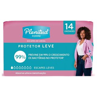 Protetor Diário Plenitud Femme Escapes Leves Com 14 Un em Oferta na Shopee