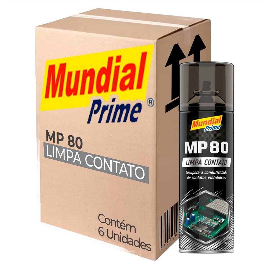 Kit 6 Spray Limpa Contato Mundial Prime 300g