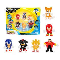 Pack com 6 Mini Bonecos Elásticos do Sonic Goo Jit Zu - Sunny Briqneudos