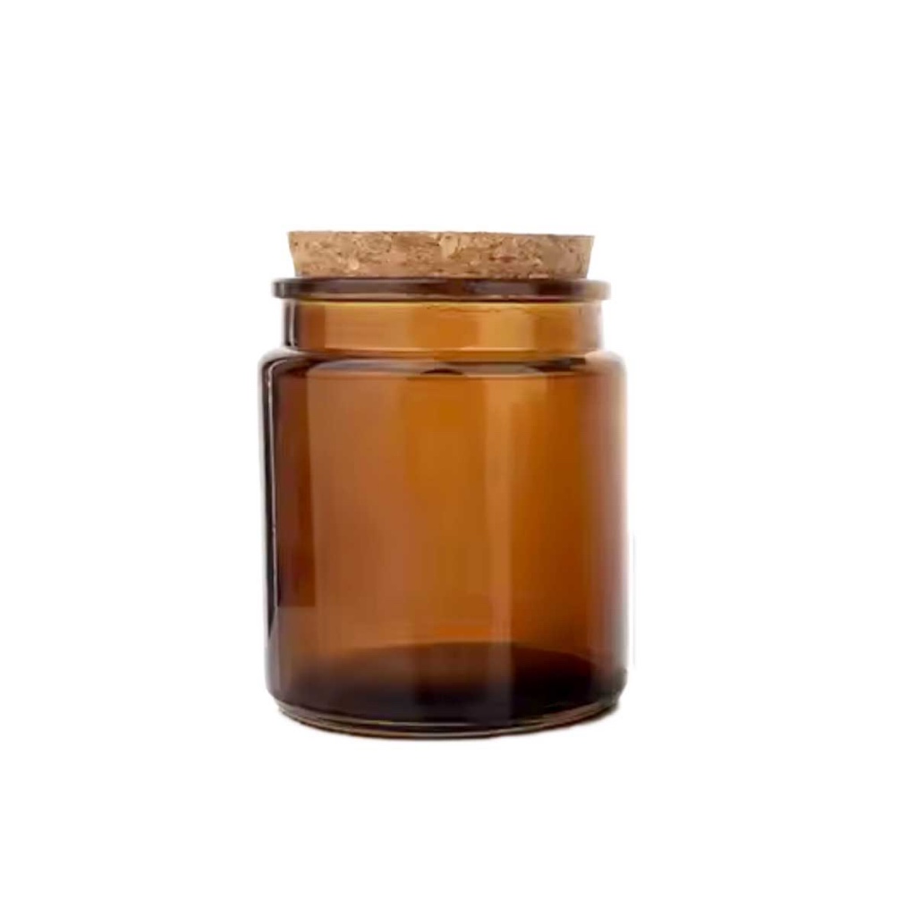 Pote de Vidro Ambar 200ml com Rolha 20un em Oferta na Shopee