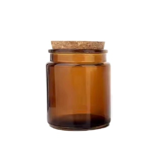 Pote de Vidro Ambar 200ml com Rolha 20un em Oferta na Shopee