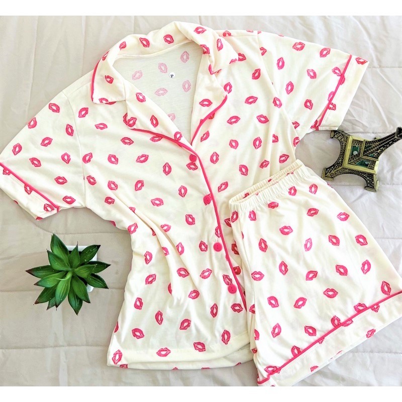 Pijama feminino blogueirinha americano short doll vaquinha amamentação gestante pos cirurgico em Oferta na Shopee