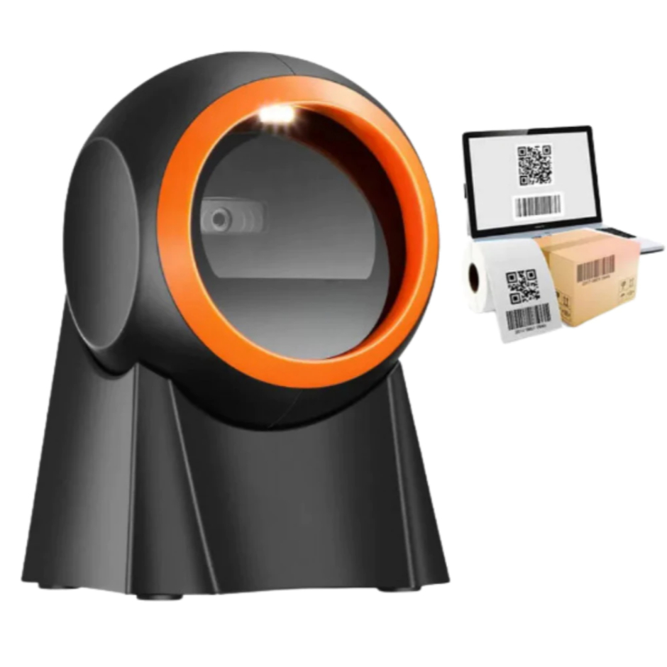 Leitor De Código De Barras Fixo Pdv Usb 1d 2d Qr Code em Oferta na Shopee