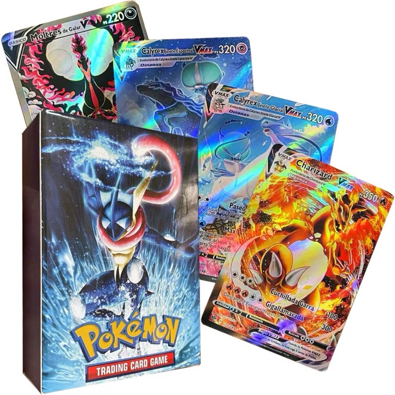 70 Cartas de Pokémon TCG GX/VMAX Raras Sortidas Sem Repetições Cards Pokémon Para Coleção e Presentes Para Crianças