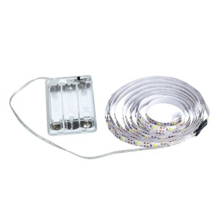 Fita Led 1 M 60 Leds Pilha Autoadesiva Branco Quente/ Branco Frio Decoração Sala Quarto Festa em Oferta na Shopee