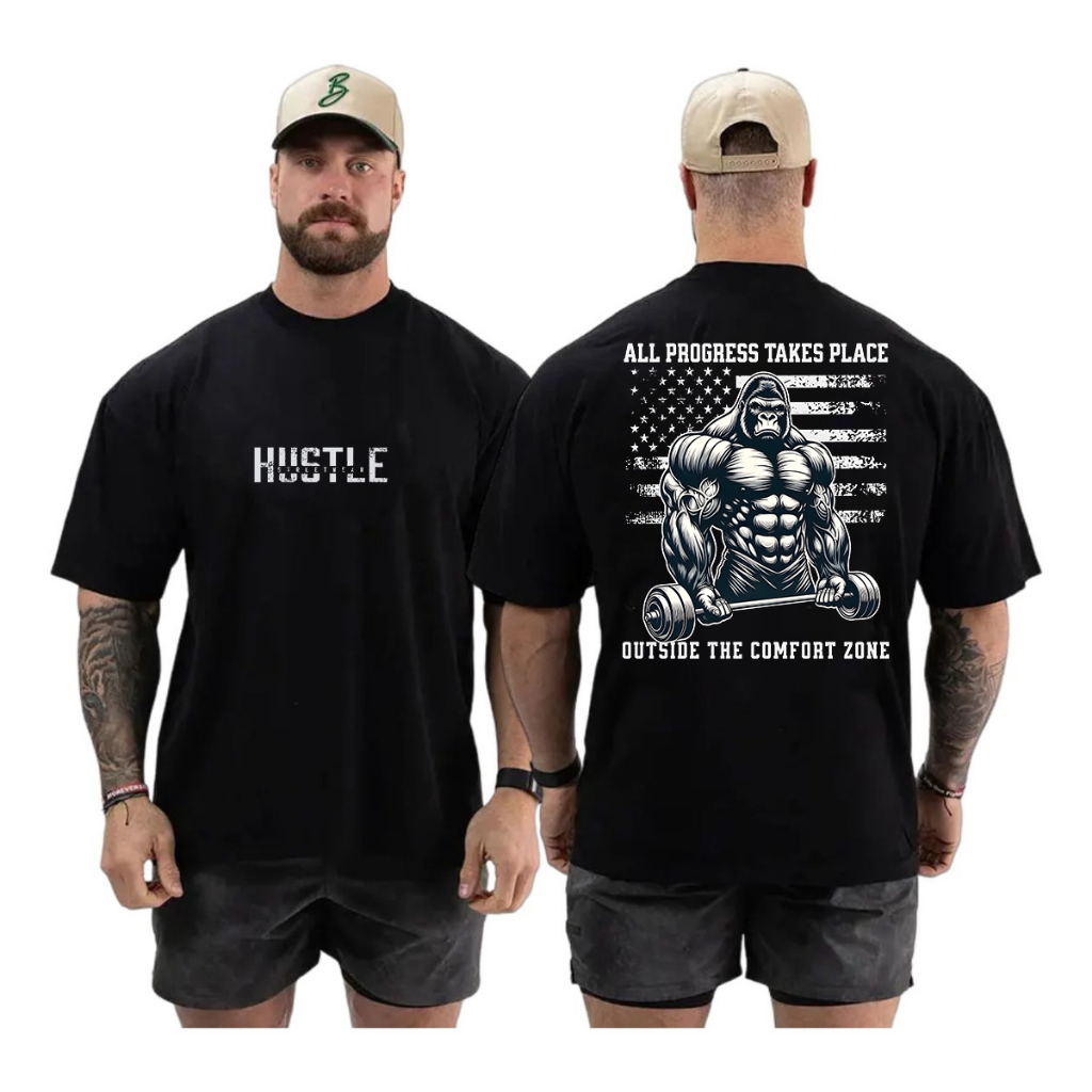 Camisa Camiseta Oversized pra Academia Usa Musculação Treino Maromba Grande 100% Algodão