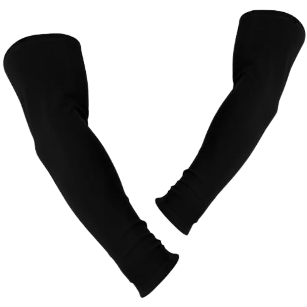 Manguito Braço Proteção Sol Uv Preto Mangote Moto Bike
