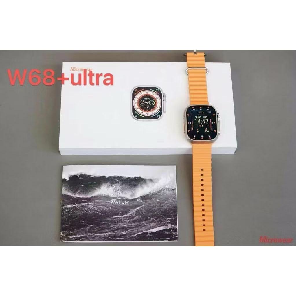 Smartwatch W68+ Ultra Series Tela 49mm Com Gps + Pulseira