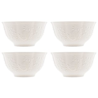 Conjunto de 4 Bowls de Porcelana New Bone Butterfly Flower 520ml - Lyor