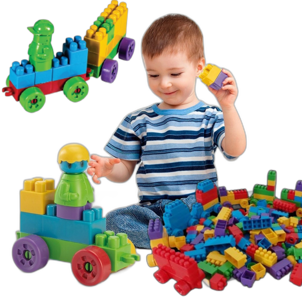 Blocos De Montar Bloquinhos Com 140 Peças Brinquedo Didático Infantil Quantidade De Peças 140 em Oferta na Shopee