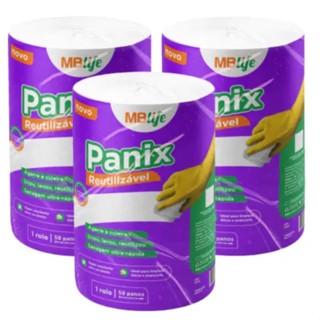 Kit Panos, Toalhas Panix Reutilizável Branco - 3 Pacotes - 20X23CM C/58(manicure,Limpeza,Casa) em Oferta na Shopee