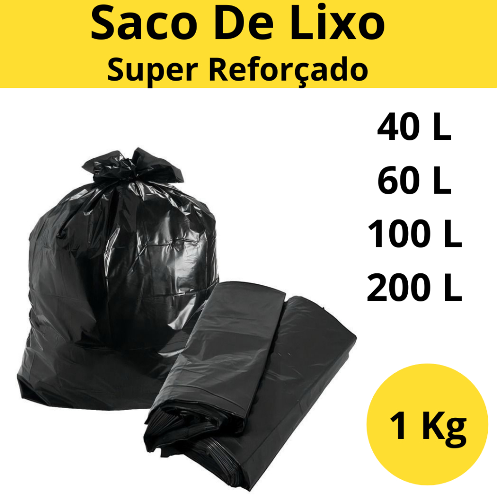 Saco De lixo Super Reforçado  Tipo Industrial em Oferta na Shopee